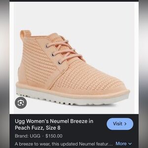 UGG Pink Sneakers with Breathable Knit Design